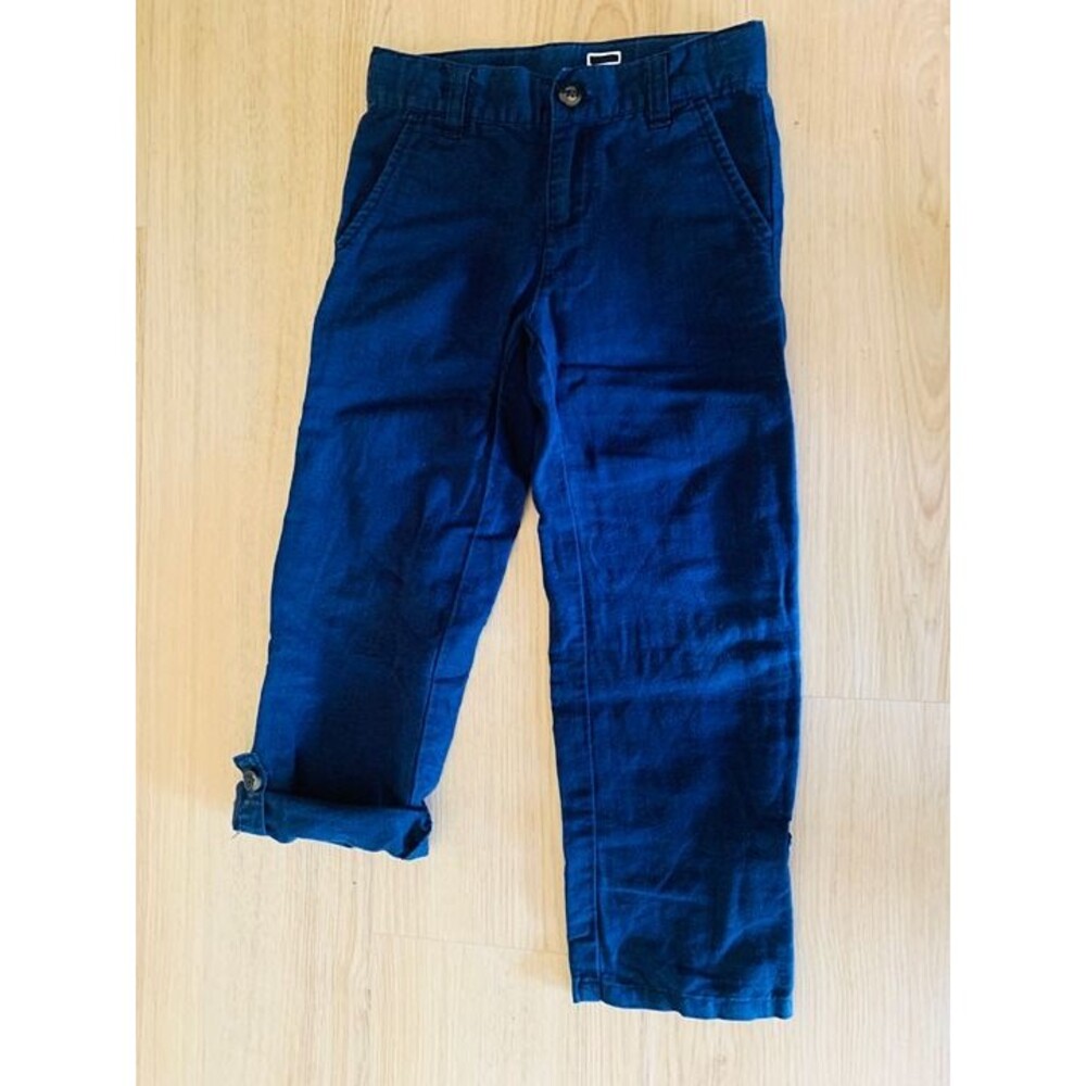 JANIE AND JACK linen pants navy 5T